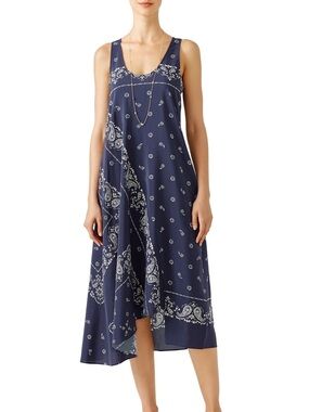 Theory Apalania Bandana Tank Dress Size 4